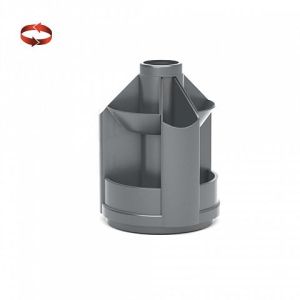 Подставка настольная вращающаяся пластиковая ErichKrause Mini Desk, Classic, серый