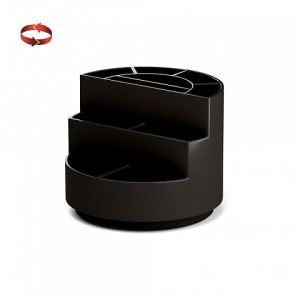 Подставка настольная вращающаяся пластиковая ErichKrause Mini Burger, Classic, черный