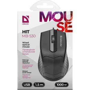 Проводная оптическая мышь Defender HIT MB-530 3 кнопки, 1000DPI