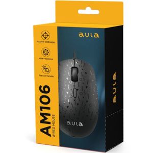Мышь компьютерная проводная игровая AULA AM106 4кн, DPI 2000