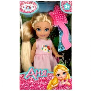 362793  Кукла Анечка 12см, акс., кор КАРАПУЗ