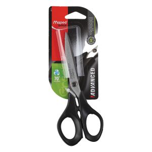 Ножницы 170 мм, канцелярские, нержавеющая сталь, острые, европодвес Maped 496110