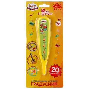295388 Музыкальный градусник Три Кота 20 фраз,песен.блист.бат. Умка