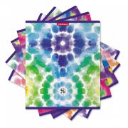 Тетрадь общая ученическая ErichKrause Tie-Dye, 96 листов, клетка, глянцевая ламинация_MIX-PACK