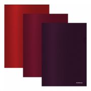 Набор из 3 папок-уголков пластиковых ErichKrause® Matt Blackberry Marsala, арома, A4, непрозрачный,