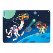 Подкладка настольная пластиковая ErichKrause Space Animals, А3