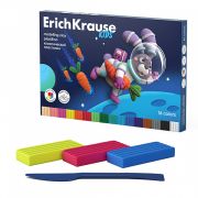 Пластилин классический ErichKrause Kids Space Animals 16 цветов со стеком, 288 г