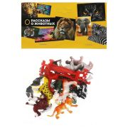 347879 Игрушки пластизоль набор диких животных 12 шт. в пак. ИГРАЕМ ВМЕСТЕ