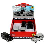 362899 Машина металл MERCEDES-BENZ G-CLASS 12 см,двери, багаж, инерц, дисп. Технопарк