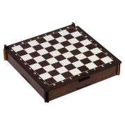 Игра настольная-конструктор ТРИ СОВЫ «Шахматы, шашки», ХДФ, 21*21см