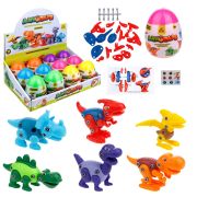 1toy Динопарк «Яйцо с динозавром» (в асс. 6 видов, д/б 12 шт.)