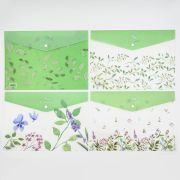 Папка на кнопке пласт. А4 FLORA арт.JL-D0053 (1/12/720шт)