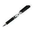 Ручка гелевая Deli EQ10420 Mate авт. 0.5мм резин. манжета черные чернила прозрачный (1шт)