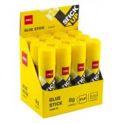 Клей-карандаш Deli Stick UP EA20010 8гр корп.желтый прозрачный дисплей картонный усиленный