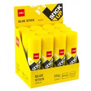 Клей-карандаш Deli Stick UP EA20210 20гр корп.желтый прозрачный дисплей картонный усиленный