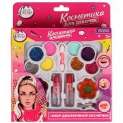 Косметика ДЛЯ ДЕВОЧЕК тени, тени с блестками, помада, блеск, лак МИЛАЯ ЛЕДИ в кор.2*120шт