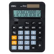 Калькулятор 12 разр. Deli настольный, черный EM210