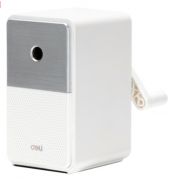 Точилка для карандашей механическая Deli 71160White 1 отверстие пластик белый