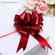 Бант-шар №3 металл, красный 817836