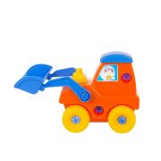 Игрушка «Трактор» (19 пр., отвертка) 22 см (в сетке)