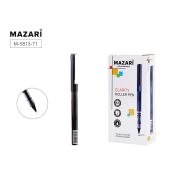 Ручка-роллер CLARITY, ЧЁРНАЯ,  игольчатый пиш.узел 0.5мм, корпус пластиковый, картонная упаковка