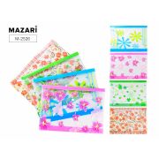 Папка канцелярская FLEURS, 33.5 х 23.5 см, пластиковая, на кнопке, плотность 180 мкм, 4 дизайна в ассортименте