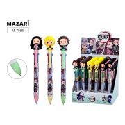 Ручка шариковая автоматическая ARCANE, 4 цв. (ЧЕРНЫЙ, КРАСНЫЙ, СИНИЙ, ЗЕЛЕНЫЙ), пулевидный пиш. узел 0.7 мм, корпус пластиковый цветной, ассорти 3 дизайна, сменный стержень 85 мм, картонный дисплей