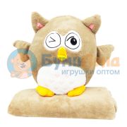 Мягкая игрушка Сова с пледом