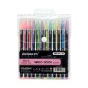 Ручки гелевые набор-12 цв. CD-802 «Neon Color» Пастель 1мм, 6107-12 (2/30/240)
