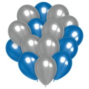 Воздушные шары,  25шт., М12/30см, MESHU «Blue»