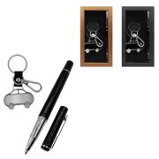 Набор подарочный « KWELT » 2в1 ручка шариковая, черная, брелок с карабином Машинка, картонная упаковка