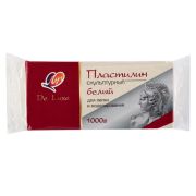 Пластилин « Луч » скульптурный  1000г белый, твердый, не прилипает к рукам, не красится,
