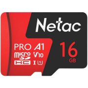 Карта памяти MicroSD 16GB Netac P500 Extreme Pro Class 10 UHS-I U1 V10 (100 Mb/s) без адаптера