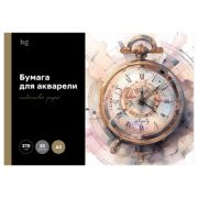 Папка для акварели 10л. А3, BG «Антикварные часы», 270г/м2