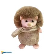 Ежик с шарфом корич. 14см, дисплей