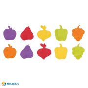 Мини-коврики ROXY-KIDS для ванны FRESH MIX 10 шт, в ассорт.