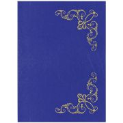 Папка адресная «Виньетка» OfficeSpace, 220*310, бумвинил, синий, инд. упаковка