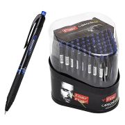 Ручка шариковая автоматическая « Flair » Carbonix RT синяя 0,7мм, игольчатый пишущий узел, темный карбоновый корпус