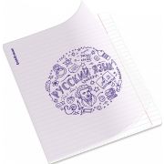 Тетрадь общая ученическая с пластиковой обложкой на скобе ErichKrause Chaos, Русский язык, 48 листов, линейка