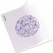 Тетрадь общая ученическая с пластиковой обложкой на скобе ErichKrause Chaos, Литература, 48 листов, линейка