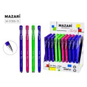 Ручка шариковая TENERO, СИНЯЯ, серия Smart Ink, чернила на масляной основе (Индия), игольчатый пиш.узел 0.7мм (Индия), корпус пластиковый цветной, с покрытием Soft, сменный стержень 128.5 мм, картонный дисплей