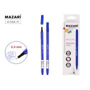 Линер VIVO LINE, СИНИЙ, 0.4мм, шестигранный корпус, картонная упаковка