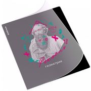 Тетрадь общая ученическая с пластиковой обложкой на скобе ErichKrause Persons, Геометрия, 48 листов, клетка