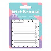 Блок самоклеящийся пластиковый ErichKrause Pastel «To do list», 73X73 мм, 20 листов, белый