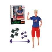 Игр. наб. «Спортсмен», в компл. кукла-юноша 30 см., 5 предметов.