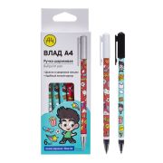 Набор шариковых ручек« Hatber » Влад А4, синяя 0,7мм, толщина письма 0,35мм, 1 шт