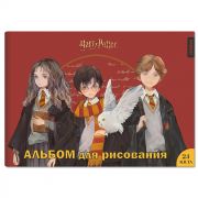 76761 Альбом для рисования Гарри Поттер, 24 листа на скрепке,обложка картон,блок офсет 100г