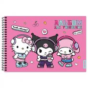 76785 Альбом для рисования Hello Kitty and friends, А4, 40 листов, на гребне, мелованная обложка 235 гр/м2