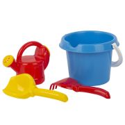 Игра Детский песочный набор 4 пр (ведро 0,85 л) (в сетке)