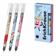 Ручка-роллер ErichKrause Balance Stick Yummy 0.5, цвет чернил черный (в коробке по 12 шт.)